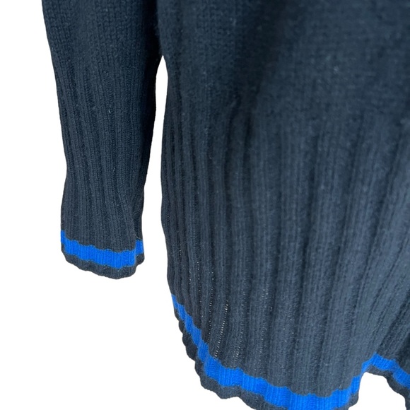 SKULL CASHMERE MOCK NECK SWEATER SIDE SLITS SIZE MEDIUM - Picture 8 of 11